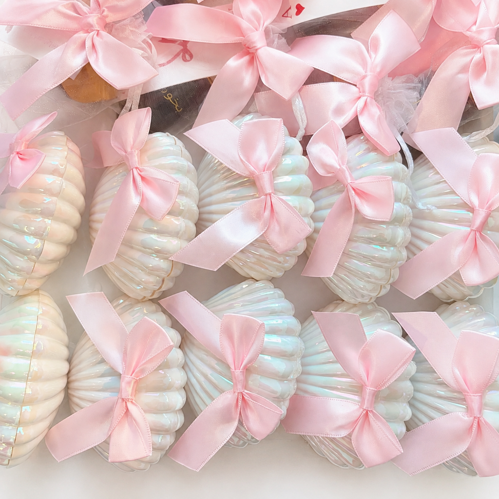 توزيعات القواقع الوردية🐚🎀